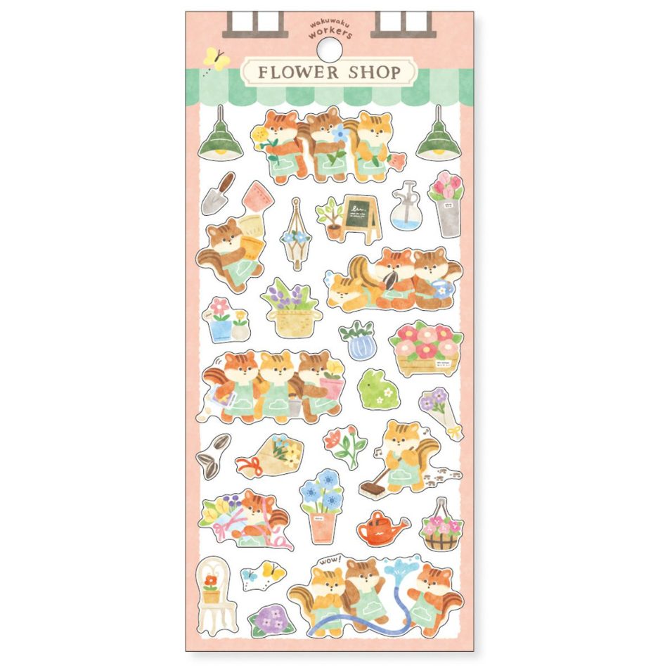Mind Wave Waku Waku Workers Stickers (6 designs)
