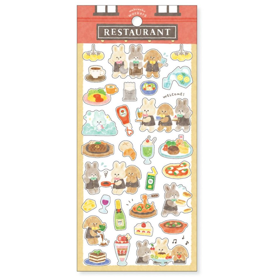Mind Wave Waku Waku Workers Stickers (6 designs)