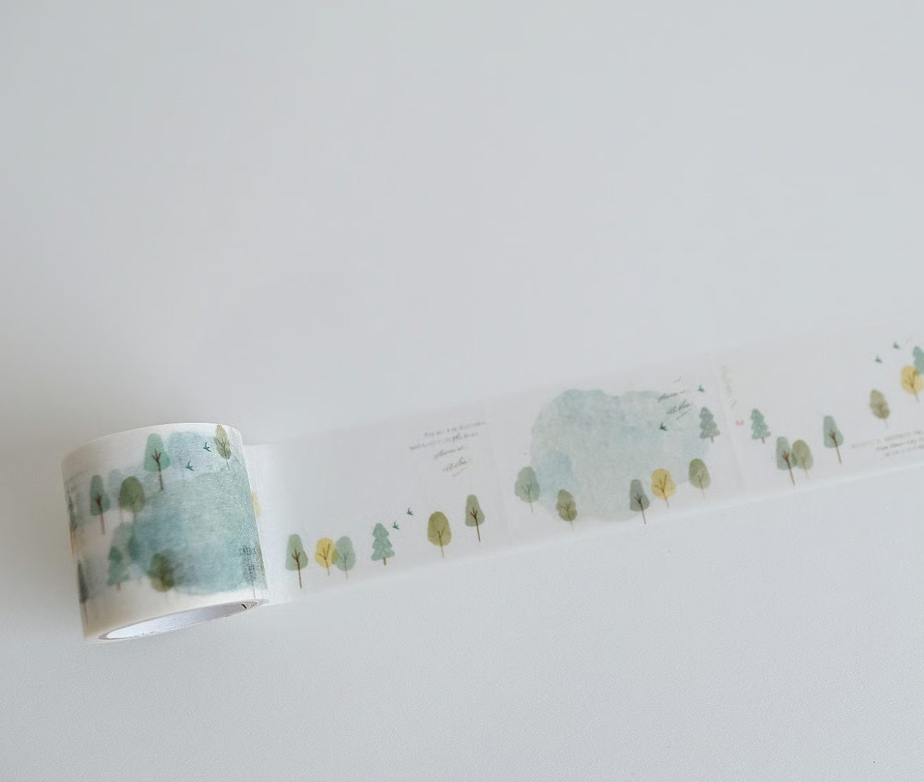 Yohaku Tracing Paper Sticky Notes Roll - Hiking