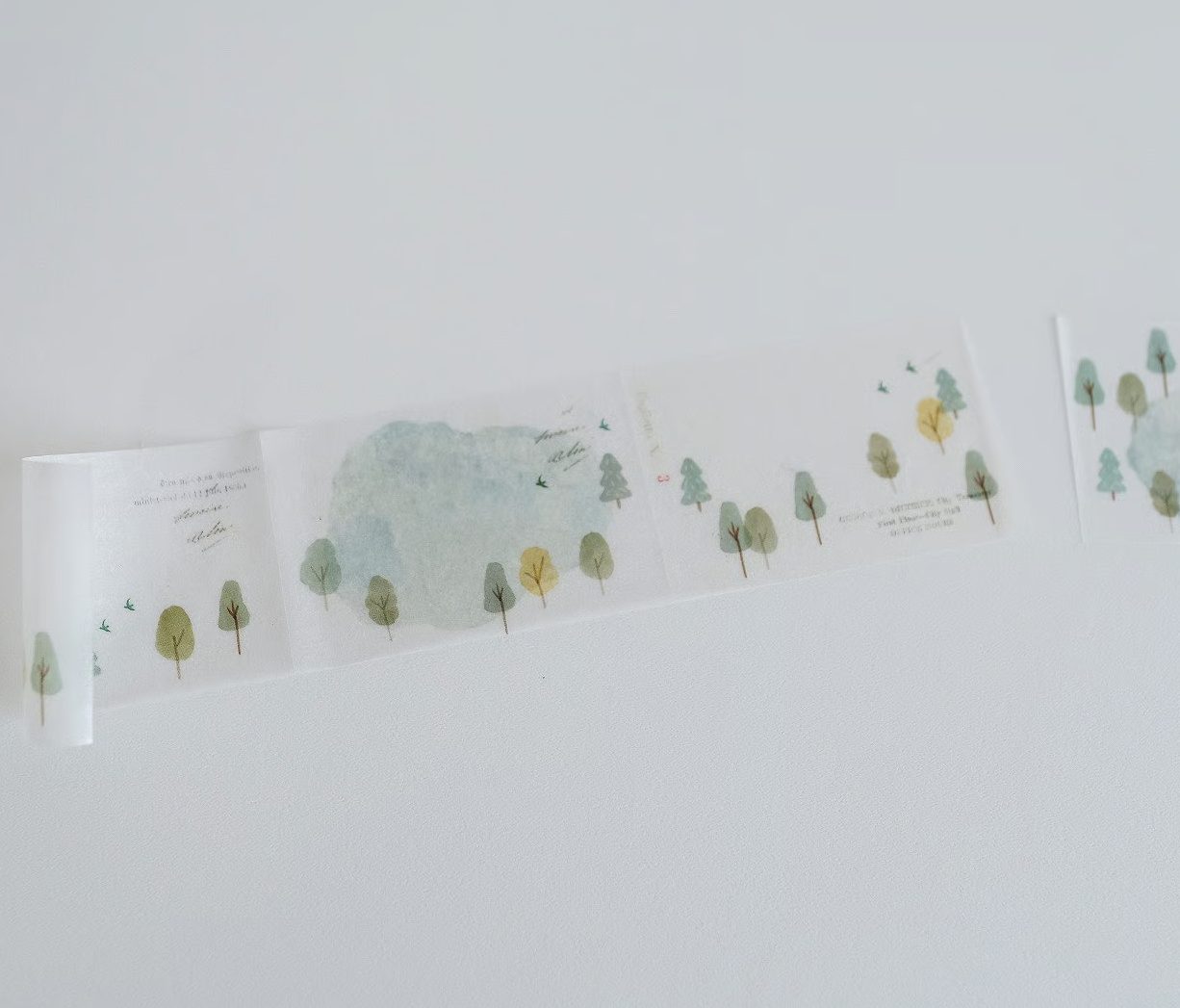 Yohaku Tracing Paper Sticky Notes Roll - Hiking