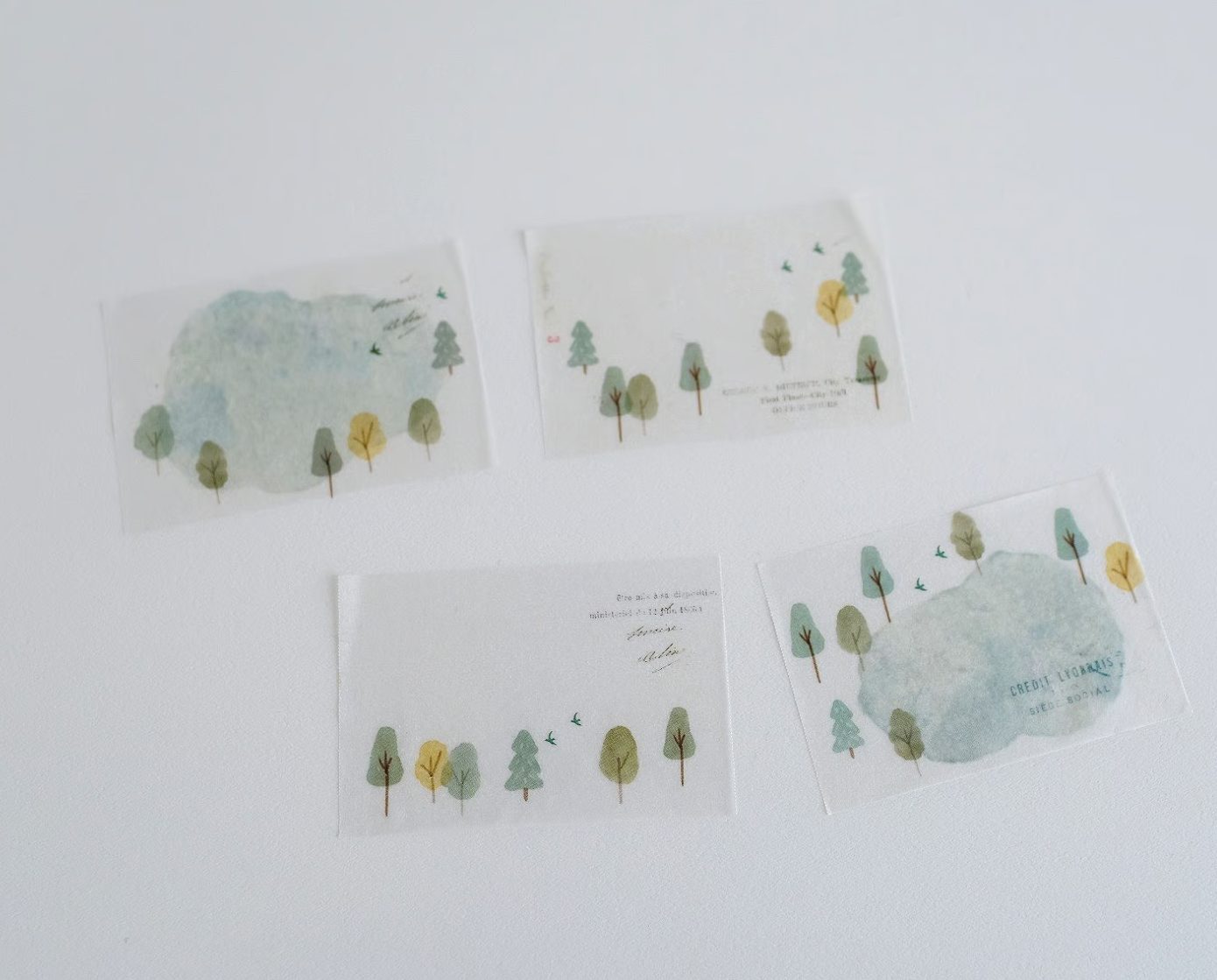 Yohaku Tracing Paper Sticky Notes Roll - Hiking
