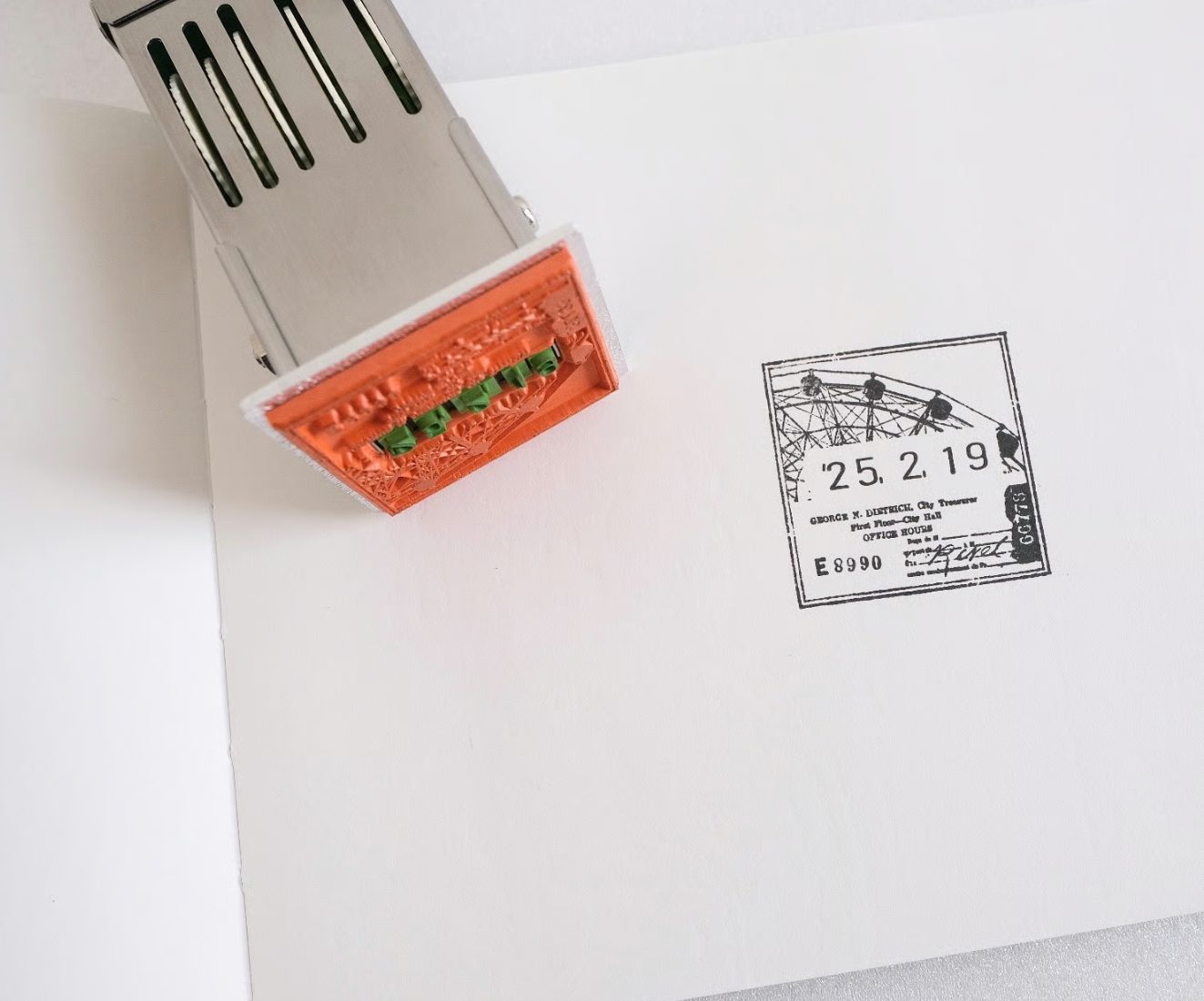 Yohaku Rotating Date Stamp - Nostalgia
