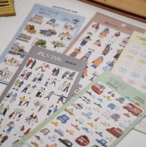 Wanle Studio Small People Sticker Sheets