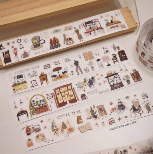 Wanle Studio Coffee Time Kiss-cut Tape - Image 5