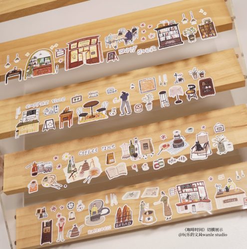 Wanle Studio Coffee Time Kiss-cut Tape - Image 4
