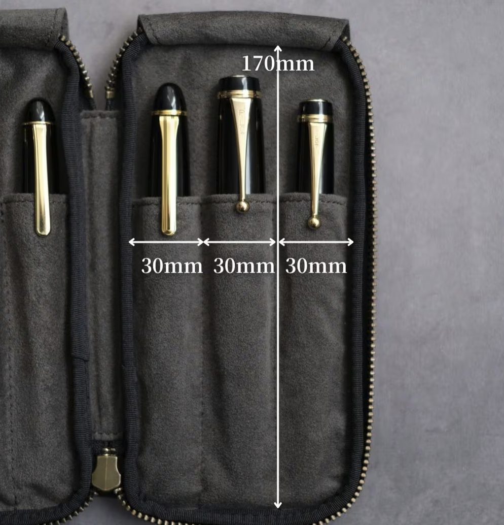 &Liebe 6-Pen Leather Zip Case - Image 15