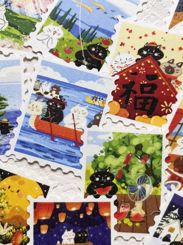Xiami Studio Stickers - Postage Stamps