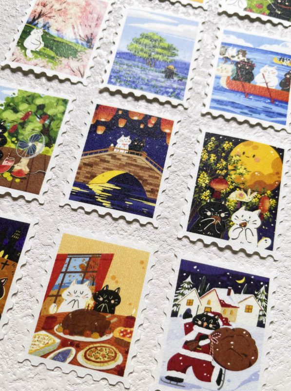 Xiami Studio Stickers - Postage Stamps