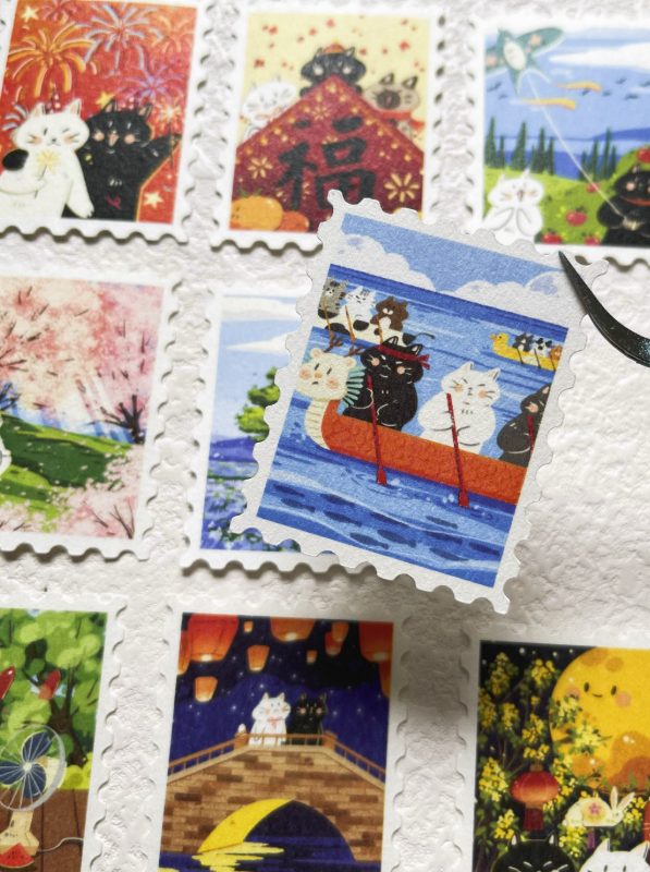 Xiami Studio Stickers - Postage Stamps