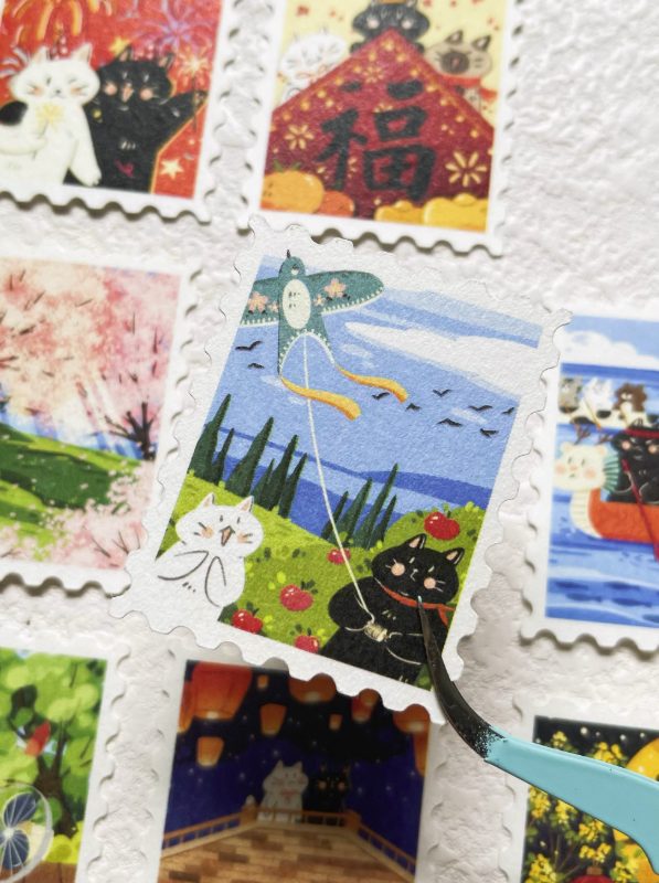 Xiami Studio Stickers - Postage Stamps