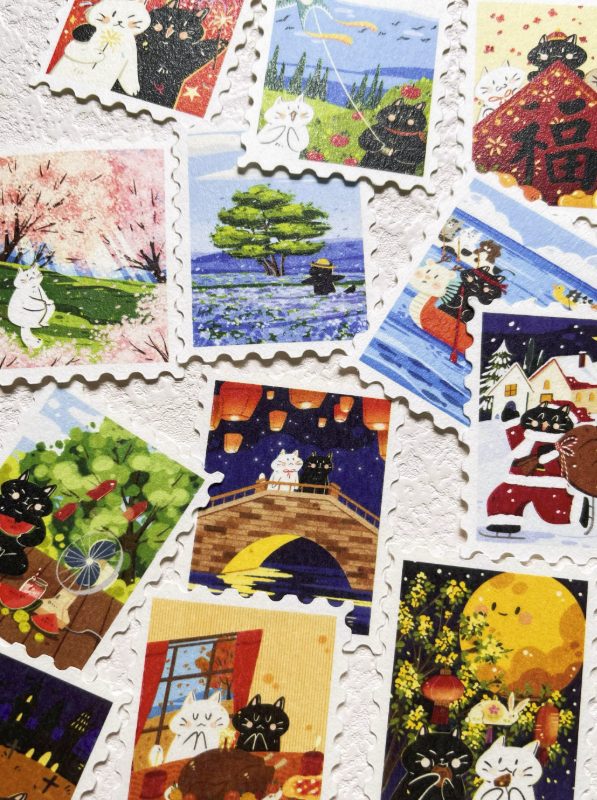 Xiami Studio Stickers - Postage Stamps