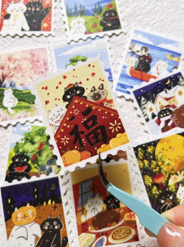 Xiami Studio Stickers - Postage Stamps