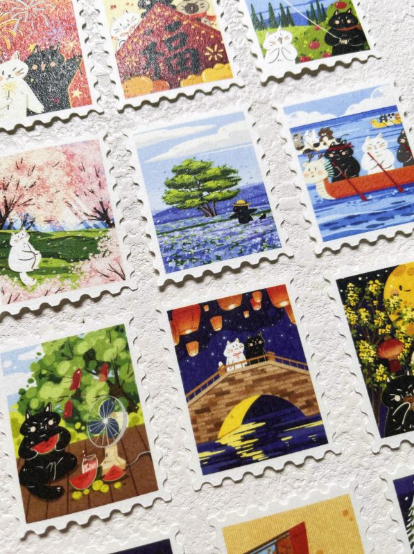 Xiami Studio Stickers - Postage Stamps