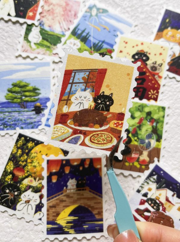 Xiami Studio Stickers - Postage Stamps