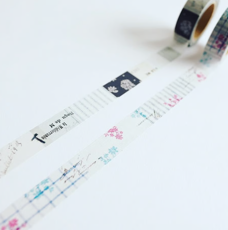 Yohaku Washi Tape YC-004 - Check & Stripe