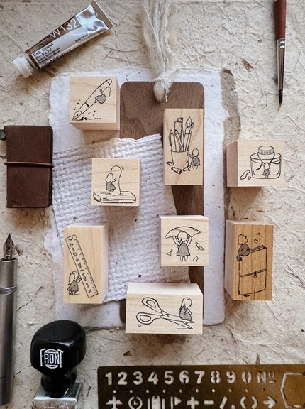 PensPapersPlanner Rubber Stamps - A Quiet Love For Stationery
