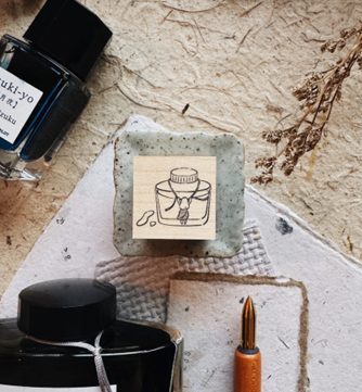 PensPapersPlanner Rubber Stamps - A Quiet Love For Stationery