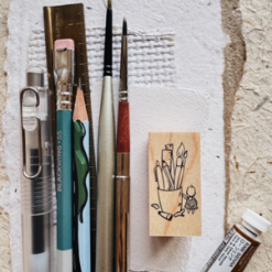 PensPapersPlanner Rubber Stamps - A Quiet Love For Stationery