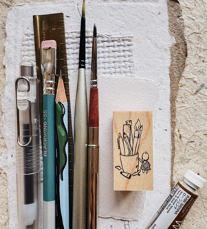 PensPapersPlanner Rubber Stamps - A Quiet Love For Stationery