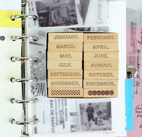 Kurukynki Monthly Rubber Stamps