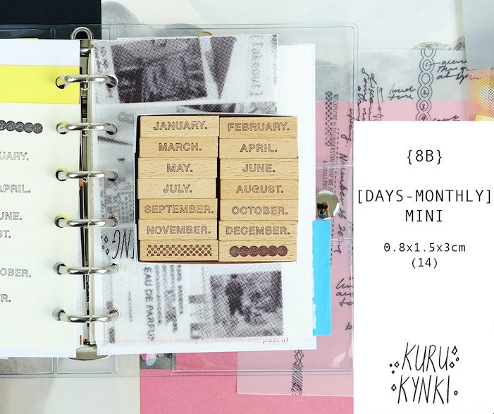 Kurukynki Monthly Rubber Stamps