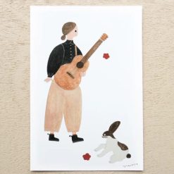 Cozyca Postcard Set - Rabbit Guitar