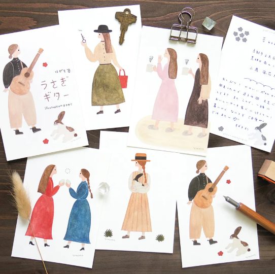 Cozyca Postcard Set - Rabbit Guitar