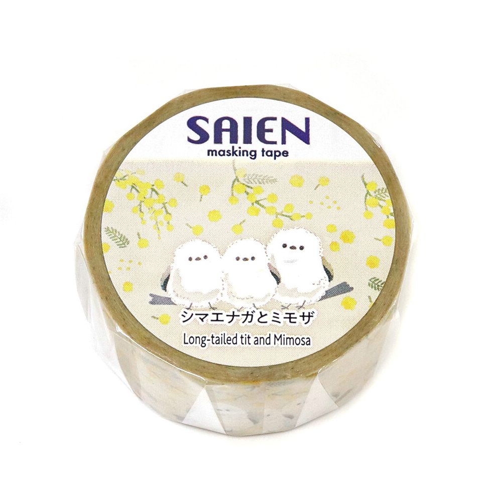 Saien Washi Tape - Shimaenaga & Mimosa