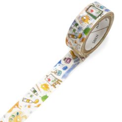 Saien Foiled Washi Tape - Drawing Tools