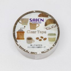 Saien Clear Perforated PET Tape - Coffee
