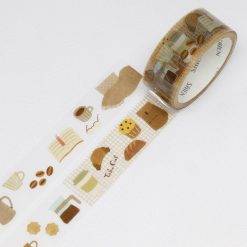 Saien Clear Perforated PET Tape - Coffee