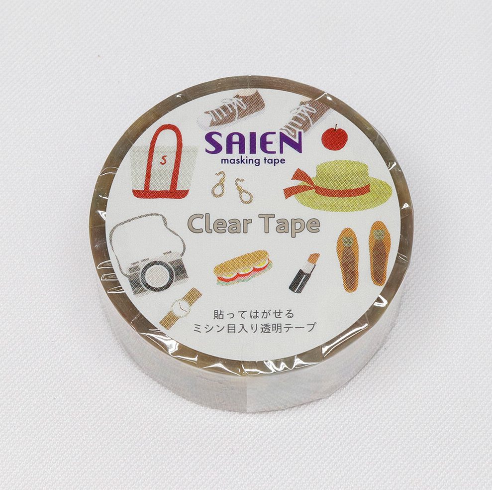 Saien Clear Perforated PET Tape - Outing