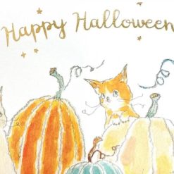Furukawa Paper Tocoro Comugi Postcard - Halloween Witchy