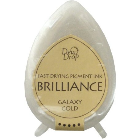 Tsukineko Brilliance Dew Drop Ink Pad - Galaxy Gold