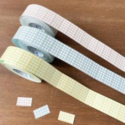 Stamp Marché Label Sticker Roll - Gingham Check