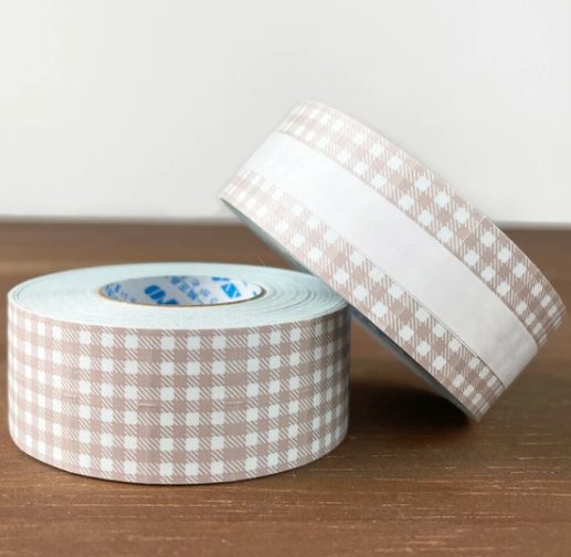 Stamp Marché Label Sticker Roll - Gingham Check - Image 12