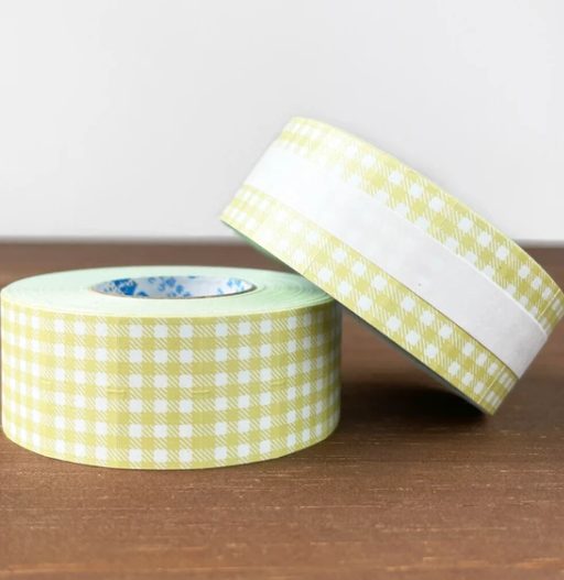 Stamp Marché Label Sticker Roll - Gingham Check