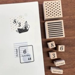PRICE NEEDED Stamp Marché Rubber Stamps 0-9 Number Set