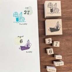PRICE NEEDED Stamp Marché Rubber Stamps 0-9 Number Set
