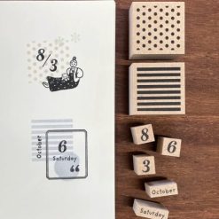 PRICE NEEDED Stamp Marché Rubber Stamps 0-9 Number Set