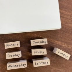 Stamp Marché Rubber Stamps Days Of The Week Set