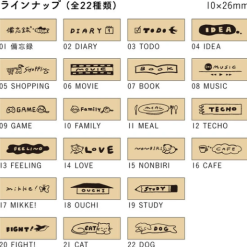 Stamp Marché Rubber Stamps - Planner Phrases