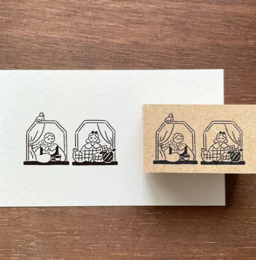 Stamp Marché Rubber Stamp - Window Chat