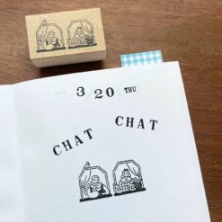 Stamp Marché Rubber Stamp - Window Chat