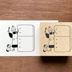 Stamp Marché Rubber Stamp - Refrigerator