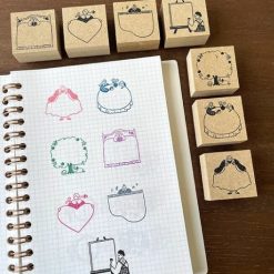 Stamp Marché Rubber Stamp - Heart Frame