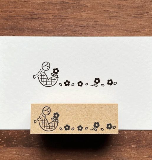 Stamp Marché Rubber Stamps - Flower Title