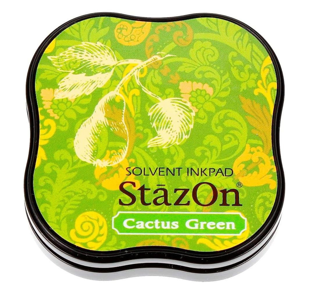 Tsukineko StazOn Midi Ink Pad - Cactus Green