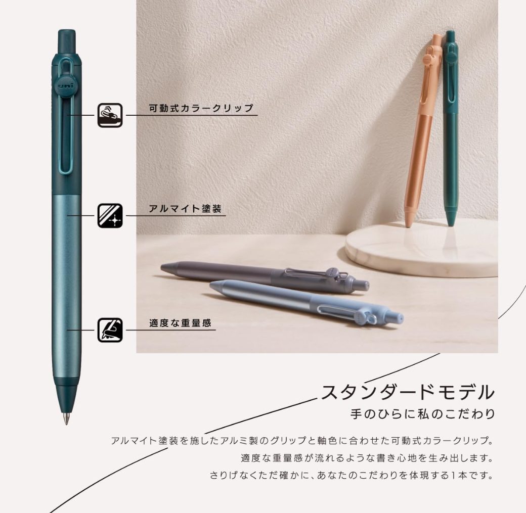 Uni Mitsubishi ZENTO Ballpoint Pen 0.5mm - Grey