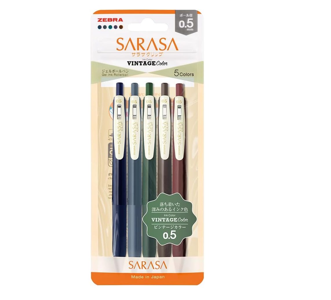 Zebra Sarasa Nano Vintage Sets 0.5mm